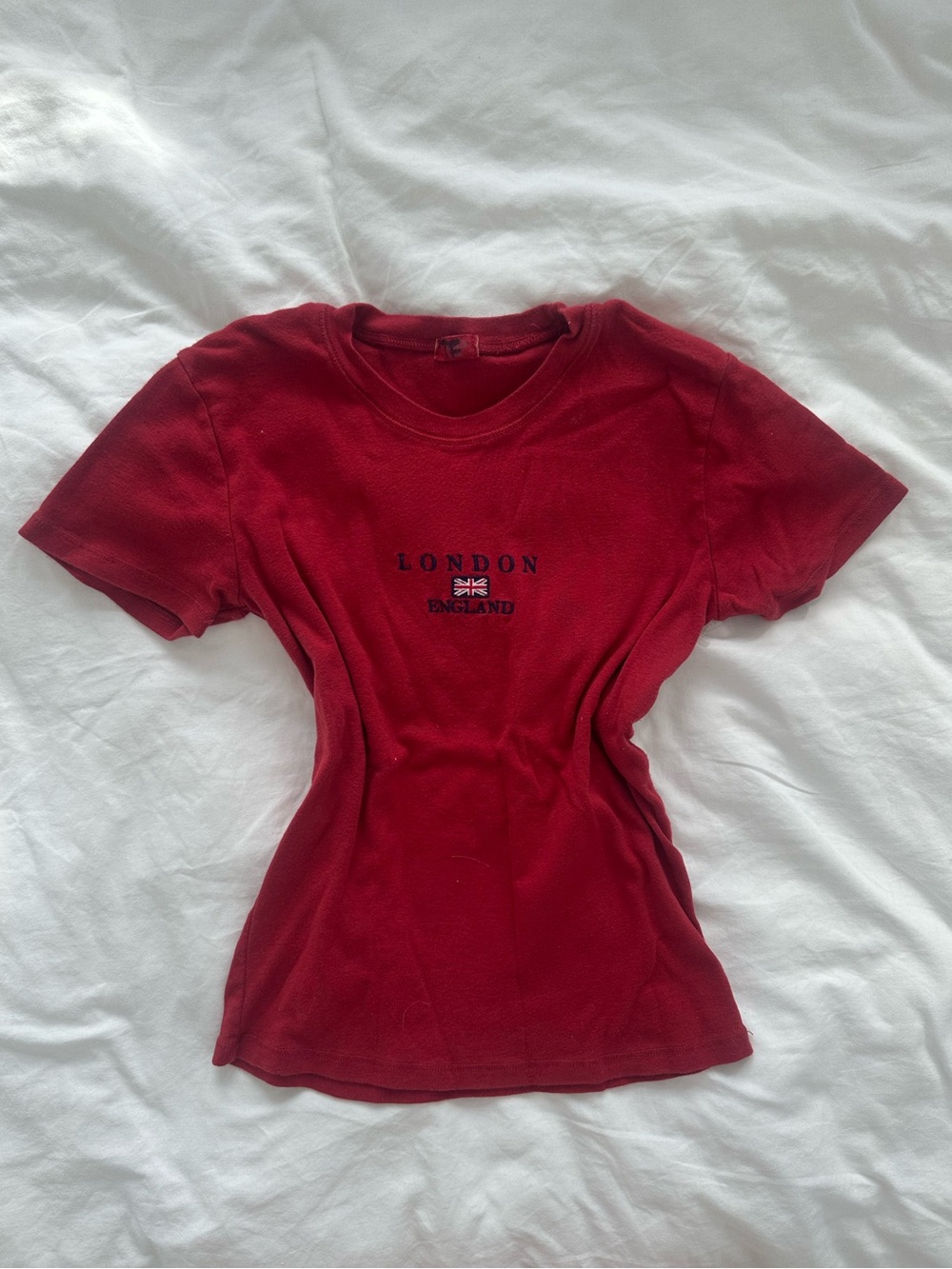 Brandy Melville London England Red Graphic Tee - Women